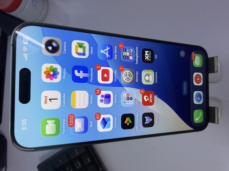 Khobar, Mobile Phones, SAR 2850,  IPHONE 15 PRO MAX 256GB SILVER TITANIUM