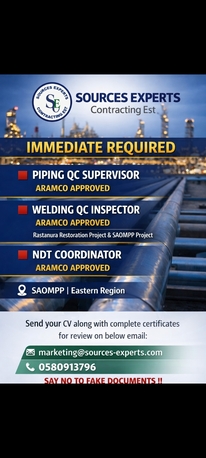 Dammam, Jobs, QA/QC Inspector