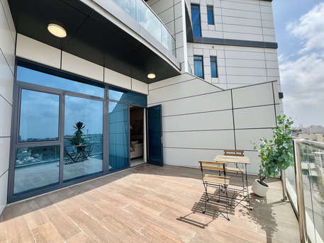 Al Seef, Apartments/Houses, BHD 400/month,  Furnished,  1 BR,  90 Sq. Meter,  Brand New 1BR With Balcony | Pool & Gym | EWA Included - Near Bahrain Mall