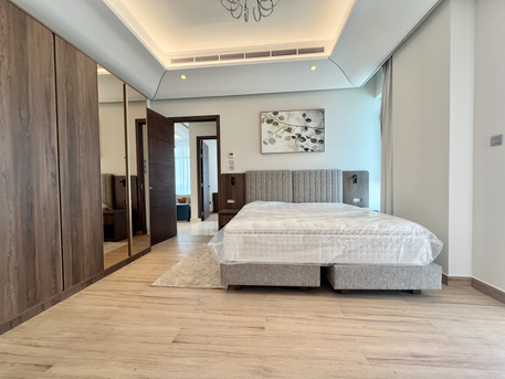 Sanabis, Apartments/Houses, BHD 500/month,  Furnished,  2 BR,  120 Sq. Meter,  Premium Furnished 2BR With Balcony, Pool & Gym - EWA Included