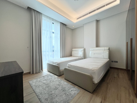 Sanabis, Apartments/Houses, BHD 500/month,  Furnished,  2 BR,  120 Sq. Meter,  Premium Furnished 2BR With Balcony, Pool & Gym - EWA Included