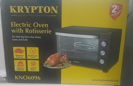 Riyadh, Appliances, SAR 130,  Krypton Electric Oven With Rotisserie Model# KNO6096