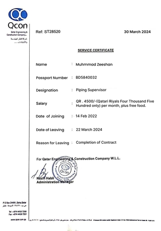 Jubail, Job Seekers, Piping Supervisor