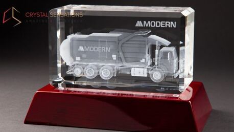 New York, Business, Custom Engraved Crystal Awards For Business Achievements