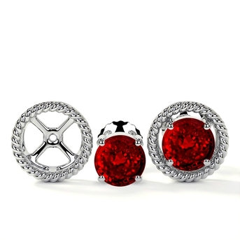 New York, Jewelry, USD 6967,  Shop AAA Quality 2.59 Cttw Ruby Stud Earrings For Women At GemsNY
