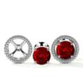 USD 6967,  Shop AAA Quality 2.59 Cttw Ruby Stud Earrings For Women At GemsNY