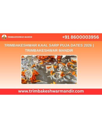 Mumbai, Business, Trimbakeshwar Kaal Sarp Puja Dates 2026 | Trimbakeshwar Mandir