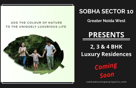 Greater Noida, Real Estate For Sale, INR 10000000,  2 BR,  1234 Sq. Feet,  Sobha Sector 10 - Premium Flats In Greater Noida West