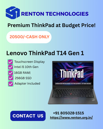 Bangalore, Computers, INR 20500,  Lenovo ThinkPad T14 Gen 1 For Sale &ndash; Premium Business Laptop