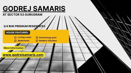 Gurgaon, Real Estate For Sale, 2 BR,  Godrej Samaris Sector 53 Gurugram - Luxury Living Made Affordable