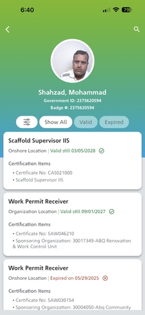 Dammam, Job Seekers, Wpr And  Scaffolding Supervisor