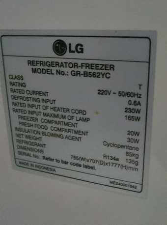 Jeddah, Appliances, SAR 400,  LG Refrigerator For Urgent Sale In Safa - 1, Jeddah.