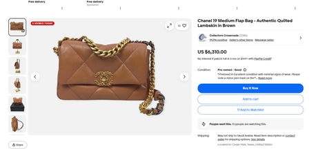 Jeddah, Jewelry, SAR 6999,  Chanel 19 Medium Flap Bag Women Girl Ladies Purse