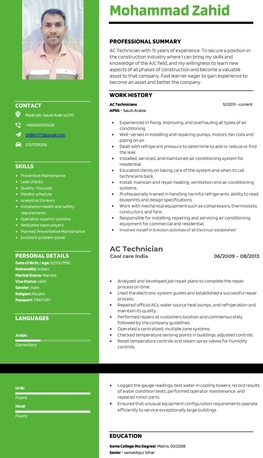 Riyadh, Job Seekers, AC Technician