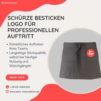 Berlin, Business, Sch?rze Besticken Logo F?r Professionellen Auftritt