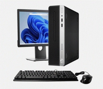 Manama, Computers, BHD 110,  Like New Full Set Hp Core I7 9th GEN /16 GB Ram DDR4 /128 SSD+500/3.2 GHz /Monitor /Wifi