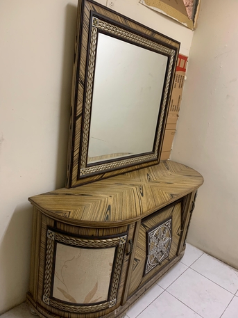 Khobar, Furniture, SAR 650,  One Big Size  Bed With Side Table .one Dressing Table .one Six Door Cupboard.one Sofa