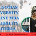 Galgotias University Online MBA Eligibility Criteria