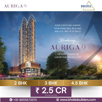 Mumbai, Real Estate, Auriga 9 Offering 2, 3 & 4.5 BHK Luxury Flats Starting At ₹2.5 Cr