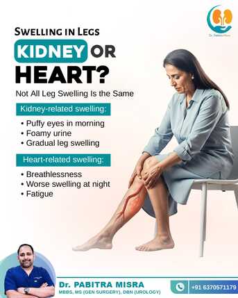 Bhubaneswar, Health, Swelling In Legs: Kidney Or Heart? | Urology Doctor In Bhubaneswar | Dr. Pabitra Misra