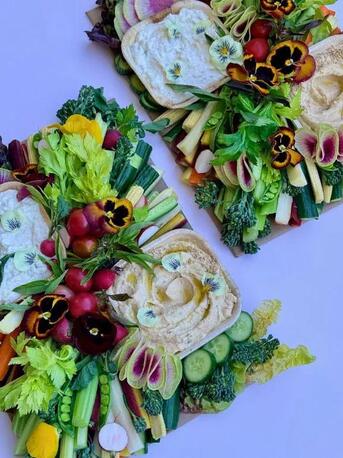 New York, Catering, Fresh Vegetable Charcuterie Board For Events