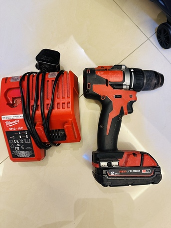 Jeddah, Tools, SAR 500,  Milwaukee M18 18-Volt Lithium-Ion Brushless Cordless Compact Drill/Driver - 1/2in