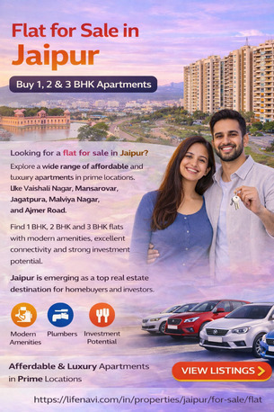 Jaipur, Real Estate, Flat For Sale In Jaipur &ndash; Buy 1, 2 & 3 BHK Apartments