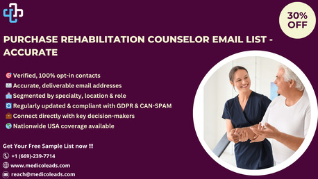 San Diego, Business, USA Rehabilitation Counselor Email List For Outreach Growth - 2026