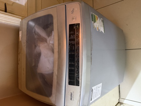 Jeddah, Household Items, SAR 800,  العنوان: للبيع غسالة هاير (Haier) حوض علوي 10 كيلو - 