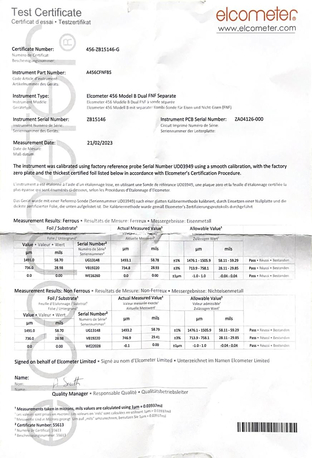 Jubail, Electronics, SAR 2000,  Elcometer 456 FNF Model B Separate DFT Gauge