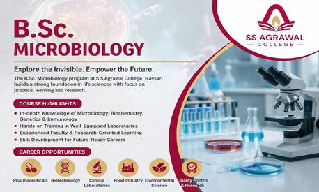 Ahmedabad, Education, B.Sc. Microbiology Course At S S Agrawal College