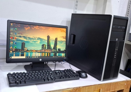 Manama, Electronics, BHD 33,  HP Core I5 Computer Set With HP 19" HD Monitor 8GB RAM + 500GB HDD Ready Win 10 Pro & Zoom