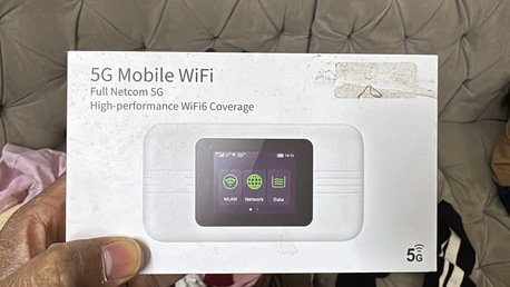 Riyadh, Appliances, SAR 400,  Fast 5G Portable Mobile WiFi Router &ndash; WiFi 6, 5000mAh Battery (Excellent Condition)