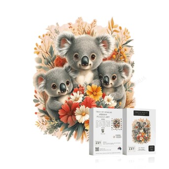 Sydney, Toys & Games, AUD 55,  Trio Of Koalas ~ Decorative Wooden Puzzle