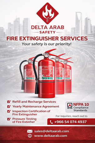 Dammam, Technical, Fire Extinguisher, Supply, Refilling & Maintenance Services In Dammam & Riyadh.