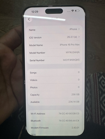 Jubail, Mobile Phones, SAR 3900,  Iphone 16 Pro Max