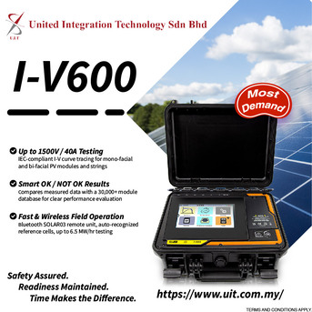 Kuala Lumpur, Industrial Machinery, I-V600 Advanced Pv Curve Tracer