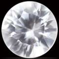 USD 347,  AAAA Quality White Sapphire Stone Snow White Round 0.77cts