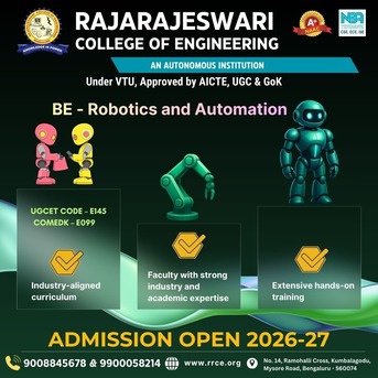 Bangalore, Education, B.E. In Robotics & Automation | RRCE Bangalore | Admissions Open