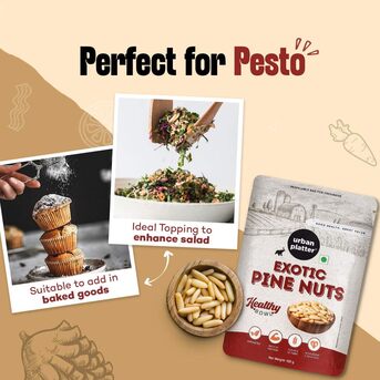 Mumbai, Food, INR 1125,  Buy Pine Nuts Online For Cooking & Baking &ndash; Premium Option By Urban Platter
