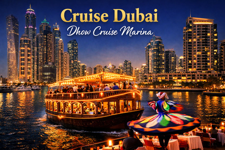 Dubai Marina, Travel, Cruise Dubai Marina Dinner &ndash; Luxury Dhow Cruise Dubai With Buffet & Live Entertainment