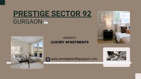 Gurgaon, Real Estate For Sale, 2 BR,  Prestige Sector 92 Gurgaon &ndash; Contemporary Living Spaces
