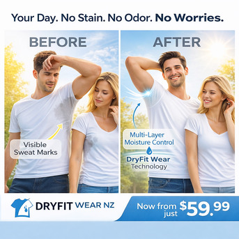 Auckland, Fashion & Design, Buy Mens Crew Neck Premium Cotton Sweat Resistant  T-Shirt