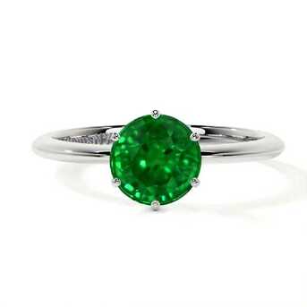 New York, Jewelry, USD 2890,  Buy AAAA Quality 0.72 Cts Mens Emerald Ring At GemsNY