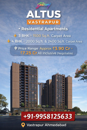 Ahmedabad, Real Estate For Sale, INR 9958125633,  3 BR,  1500 Sq. Feet,  Book Your Dream Home At Godrej Vastrapur Ahmedabad Today