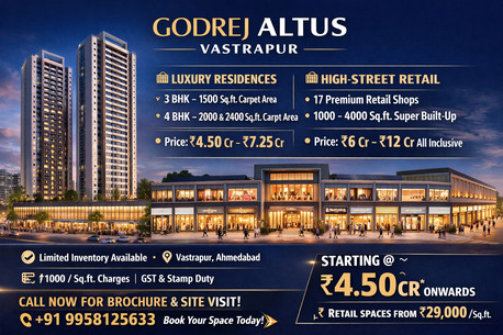 Ahmedabad, Real Estate For Sale, INR 9958125633,  3 BR,  1500 Sq. Feet,  Book Your Dream Home At Godrej Vastrapur Ahmedabad Today