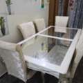 SAR 400, Dinner Table/dining Table Best Price Glass On Top With 7 Chairs