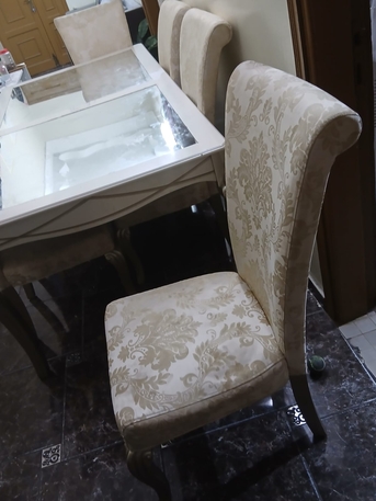 Al Naseem, Furniture, SAR 400,  Dinner Table/dining Table Best Price Glass On Top With 7 Chairs
