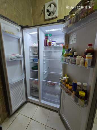 Riyadh, Electronics, SAR 1600,  HAAM Inverter Double Door Refrigerator &ndash; Excellent Condition