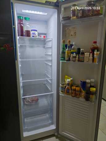 Riyadh, Electronics, SAR 1600,  HAAM Inverter Double Door Refrigerator &ndash; Excellent Condition